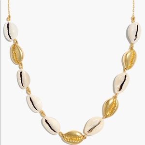 Madewell Cowrie Shell Chain Choker Necklace
